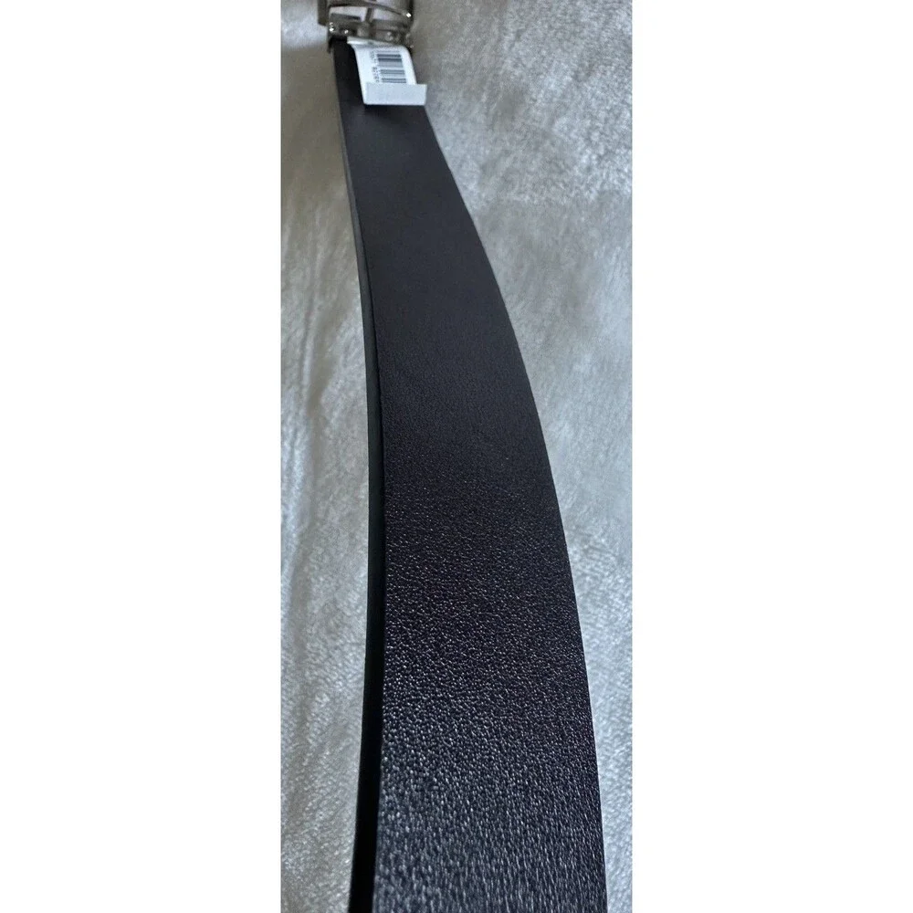 Calvin Klein Men's Reversible Belt Black Brown Silver Buckle NWT XL 42-4